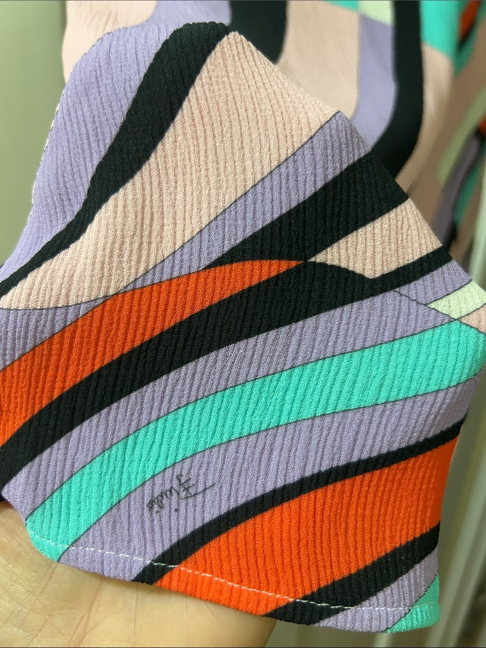 Emilio Pucci Pink Turquoise Black Beaded Sleeveless Top - Picture 8 of 9